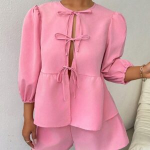 Conjunto - Blusa Cardigan e Short