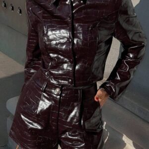 Jaqueta Casual Curta Feminina